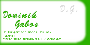 dominik gabos business card